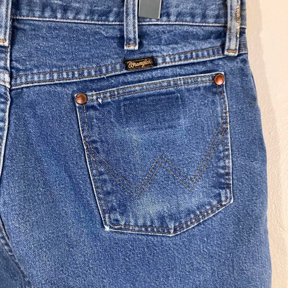 Vintage 80s Wrangler Distressed Western Cowboy Denim‎ Jeans - Picture 4 of 7